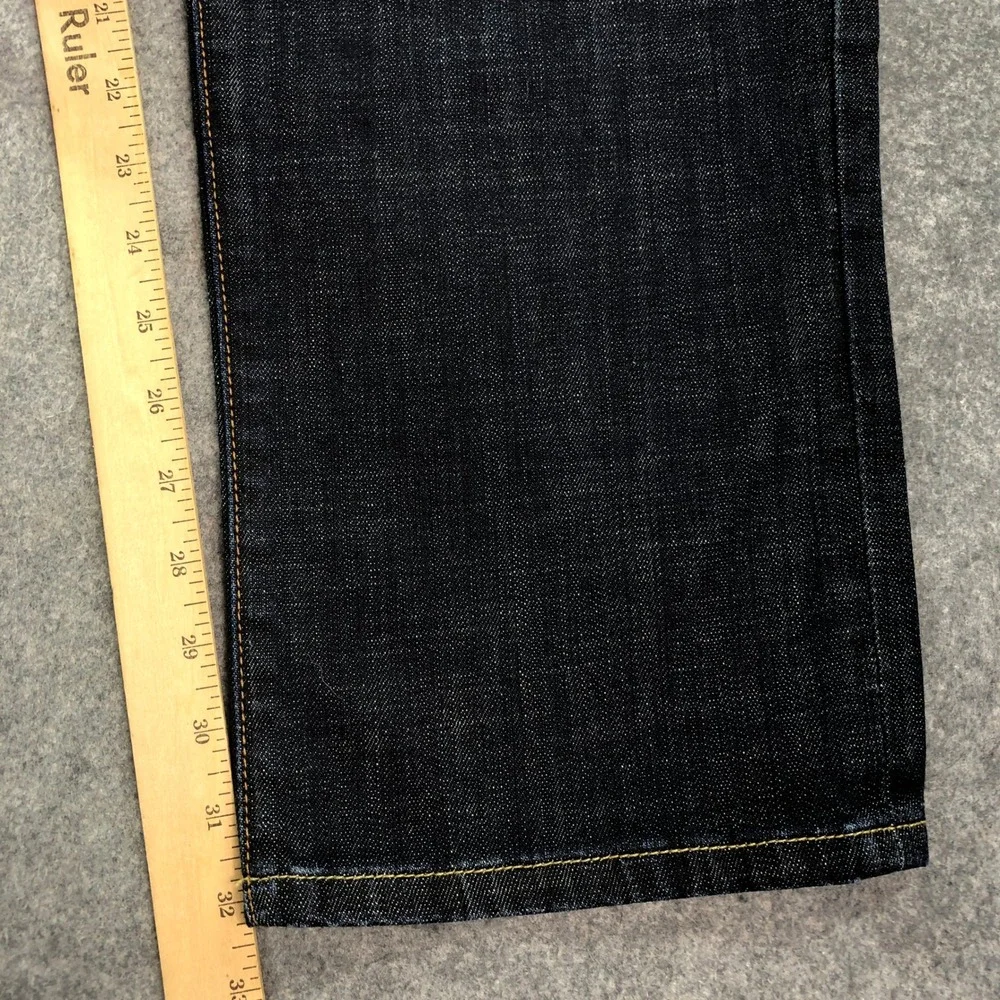 Lucky Brand 329 Classic Straight Mens Jeans 32x32 Blue Dark Wash Stretch Denim